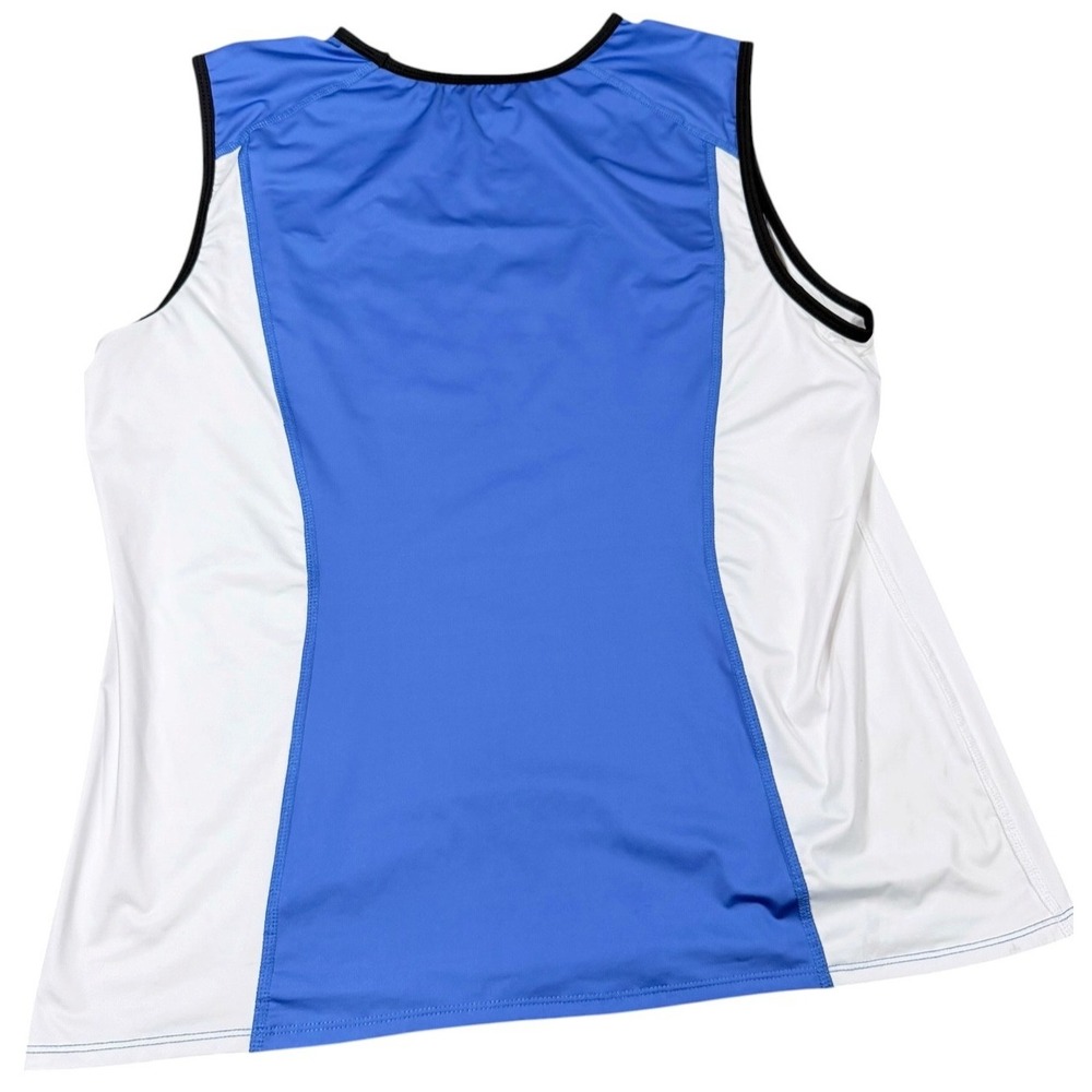 TomboyX Swim Tank Top Blue/White Swimwear Gender Inclusive Size 2X Excellent
